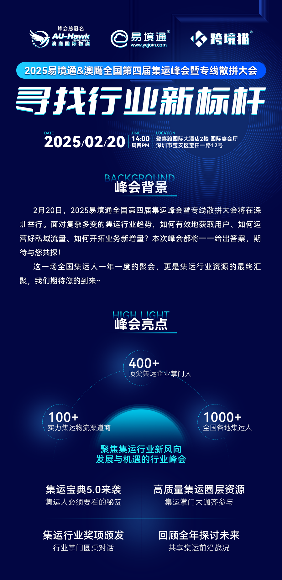 湾汇国际物流赴会！易境通第四届集运峰会带你看2025集运行业趋势(图1)